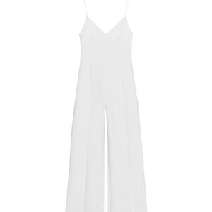 Zara White Wide Leg Jumpsuit